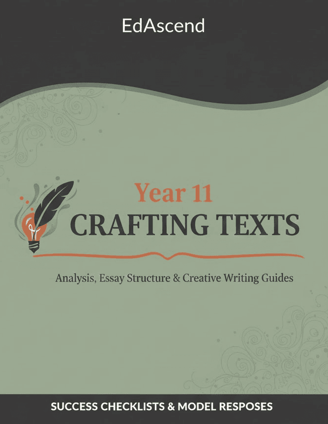 Year 11 Crafting Texts Package cover